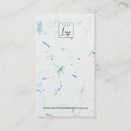 VATTENPETAL HANDMADE PAPPER STUD EARRING VISNING VISITKORT