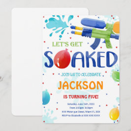 Vattenpistol inbjudningar