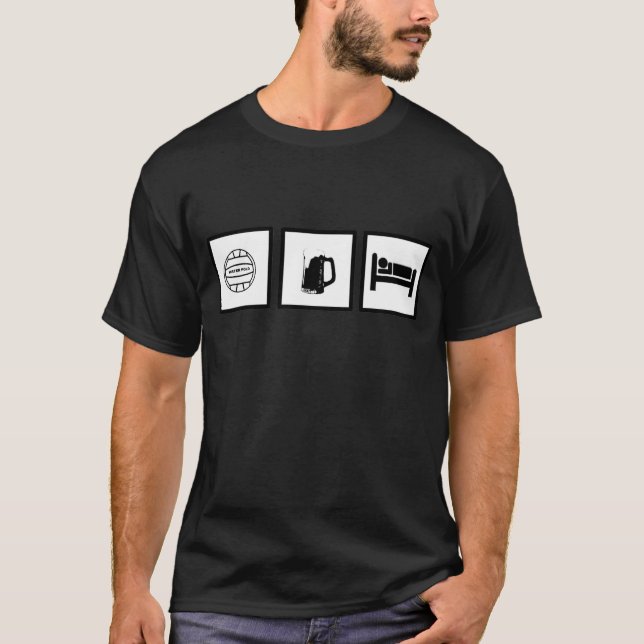 Vattenpolo 3 boxas tee shirt (Framsida)