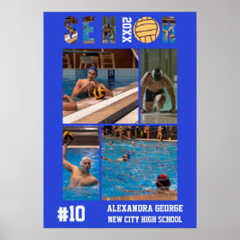 Vattenpolo Studentexamen Senior Night Poster