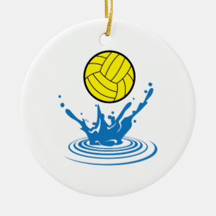 VattenPoloboll Julgransprydnad Keramik