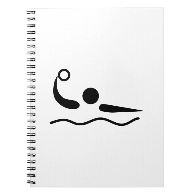 VattenPoloWaterpolo Pictogram Anteckningsbok (Framsidan)
