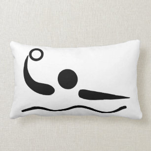 VattenPoloWaterpolo Pictogram Lumbarkudde