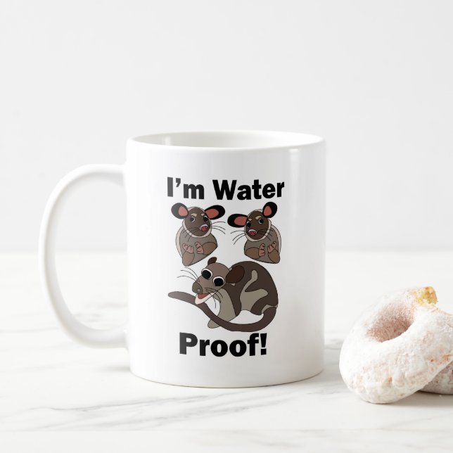 Vattenpungdjur Jag Är Vattentät Roligt  Kaffemugg (Med munk)