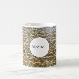 vattenreflektion monogram mugg