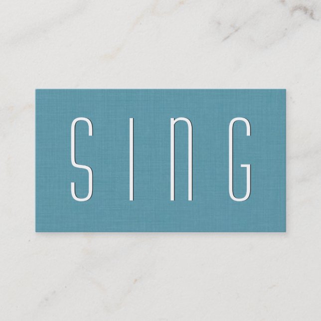 VATTENRÖSTLÄRARE Enkel Stil V38B Visitkort (Framsida)