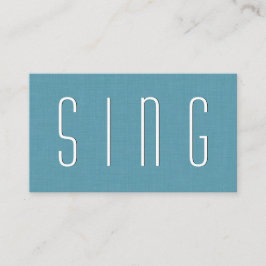 VATTENRÖSTLÄRARE Enkel Stil V38B Visitkort