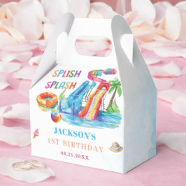 Vattenrutschbana Splish Splash Födelsedagsfest Presentaskar