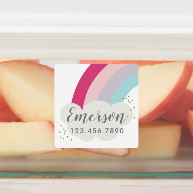 Vattensäker etikett för Bright Rainbow Barn (Påsatt)