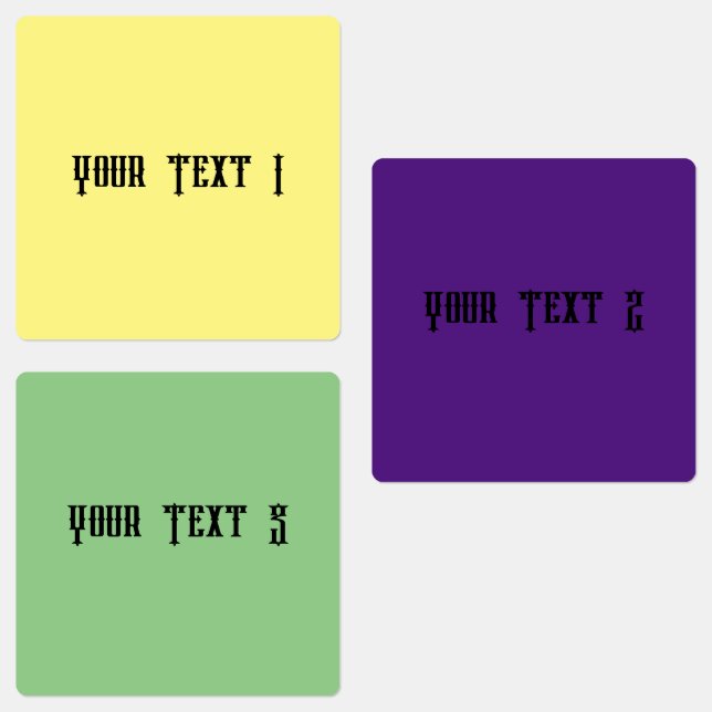 Vattensäker etikett för medelstora cirklar (Grupp)