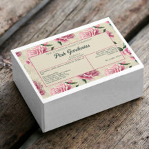 Vattensäker Rosa Gardenias Soap Packaging Label