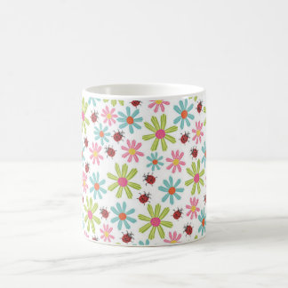 Vattensäkra blommor: Elegant Blommigt Mugg
