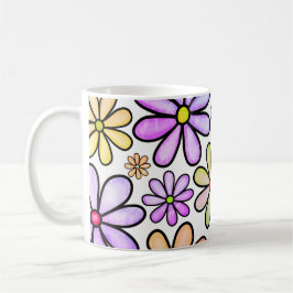 Vattensäkra blommor: Elegant Mugg, blommande Stil Kaffemugg
