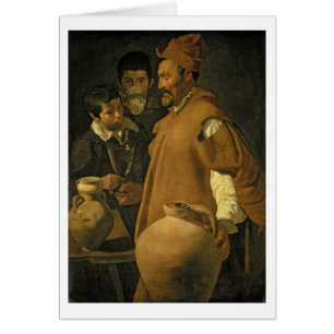Vattensäljare av Seville, c.1620 (olja på kanfas Hälsningskort