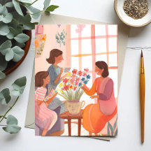 Vattensdag akvarell Handgjord Målad Blommig