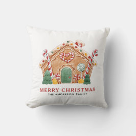 Vattensfärg Festive Gingerbröd - jul Kudde
