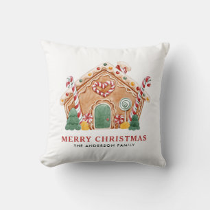 Vattensfärg Festive Gingerbröd - jul Kudde