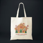 Vattensfärg Festive Gingerbröd - jul Tygkasse<br><div class="desc">God jul | Anpassadet jul i väskan. Den har ett vattenfärgsmatat kryddbrödhus med polkagrisar,  pepparfärger och maträtter. Anpassa genom att lägga till information. Den här anpassningsbarnas julklapp är perfekt som en personlig gåva. Matchande objekt är tillgängliga.</div>