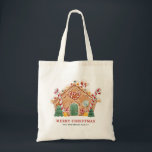 Vattensfärg Festive Gingerbröd - jul Tygkasse<br><div class="desc">God jul | Anpassadet jul i väskan. Den har ett vattenfärgsmatat kryddbrödhus med polkagrisar,  pepparfärger och maträtter. Anpassa genom att lägga till information. Den här anpassningsbarnas julklapp är perfekt som en personlig gåva. Matchande objekt är tillgängliga.</div>