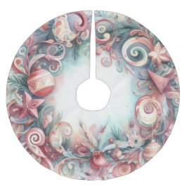 Vattensfärg, Helgdag Julgransmatta Borstad Polyester