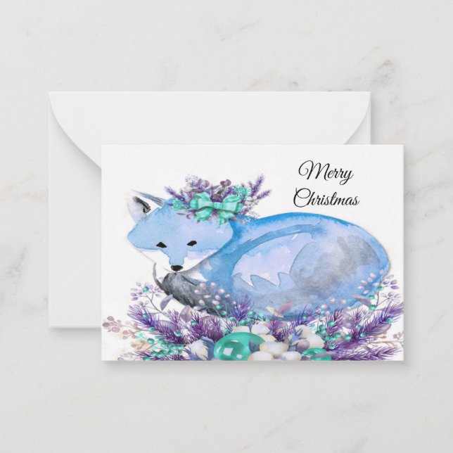 Vattensfärg, julkort anteckningskort (Framsida)