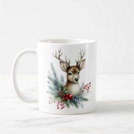 Vattensfärg Julrenar Kaffemugg