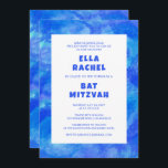 Vattensfärg Swirl Blue Anpassningsbar Pub Bat mitz Inbjudningar<br><div class="desc">Perfekt-kort för att tillkännage ett bat mitzvah, pub mitzvah eller annat judiskt firande! Hand skapade konst åt dig. FULLT ANPASSADE! Klicka på "Anpassa" ovan om du vill redigera texten. Klicka på "Redigera med verktyg" om du vill justera typsnitt, färg och placeringar och ta bort baksidans design om du vill (jag...</div>