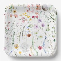Vattensfärgad färg på Wildblomskugga