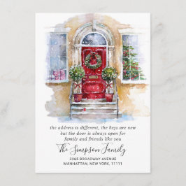 Vattensfärgad juldörr, Flytta Meddelande