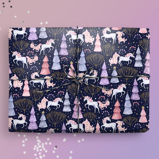 Vattensfärgad jullenska presentpapper (Gift Mockup)