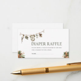 Vattensfärgad liten babyduschskrapa tilläggskort