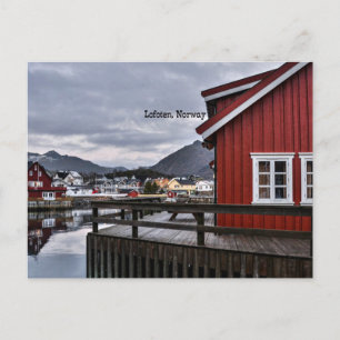 Vattensidan vid Lofoten, Norge Vykort
