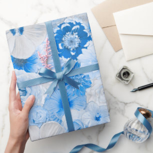Vattenskärda blå trädgårdsblommor valfri Tillfälle Presentpapper
