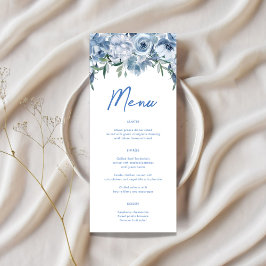 Vattenskärg Blommigt Dusty Blue-Möhippa Meny