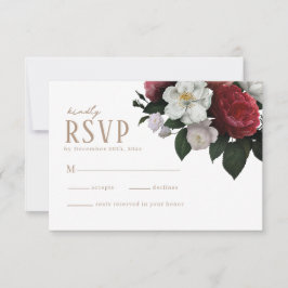 Vattenskärg blommigt foliage löv Fall Wedding OSA Kort