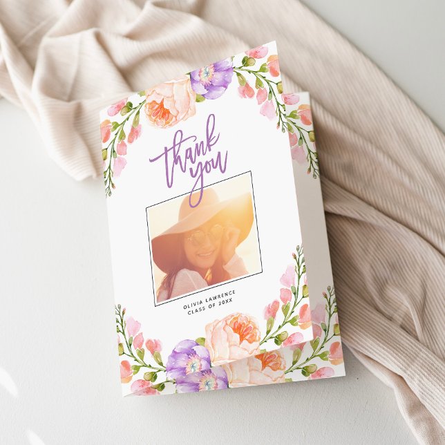 Vattenskärg, Blommigt Foto Studenten - tackkort (Skapare uppladdad)