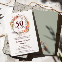 Vattenskärg Blommigt Garland Sage grönt 50:e Bröll