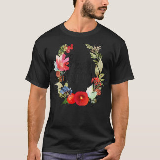 Vattenskärg Blommigt Julfrö Utandning T Shirt