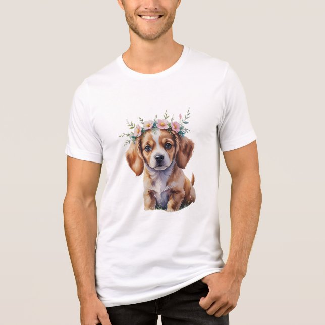 Vattenskärg, Blommigt, marionett T Shirt (Framsida)