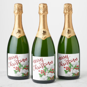Vattenskärg Blommigt Vit röd Grönt God jul