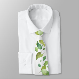 Vattenskärg eucalyptus greenery grönt folie slips