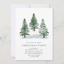 Vattenskärg Gräs Träd Chic Julfest jul Inbjudningar