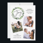 Vattenskärg grön krans med flera fotoskript - gläd julkort<br><div class="desc">Vattentärsgrena andemultifotoskript - julkort/helgdag-kort.</div>