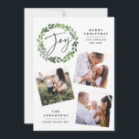 Vattenskärg grön krans med flera fotoskript - gläd julkort<br><div class="desc">Vattentärsgrena andemultifotoskript - julkort/helgdag-kort.</div>