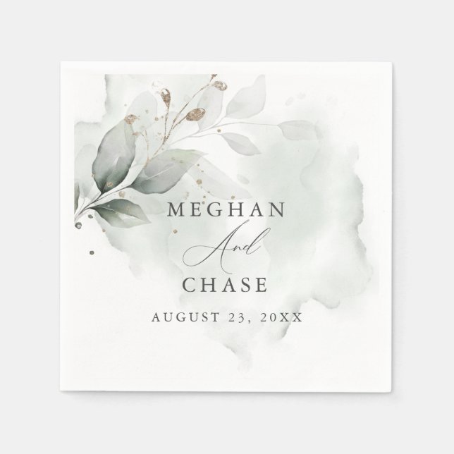 Vattenskärg, Grönt för flytande skikt Pappersservett (Framsidan)