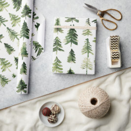 Vattenskärg jul Grönten Gräs Träd Presentpapper