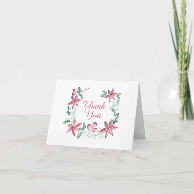 Vattenskärg Jul - Tack Kort (Framsida)