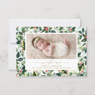 Vattenskärg Julfult Mönster - foto Birth Meddelande