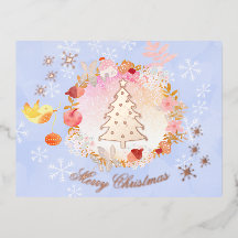 Vattenskärg Julkrans. Pastel. Personaliserad.