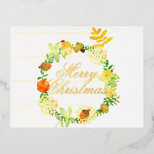 Vattenskärg Julkrans. Pastel. Personaliserad.